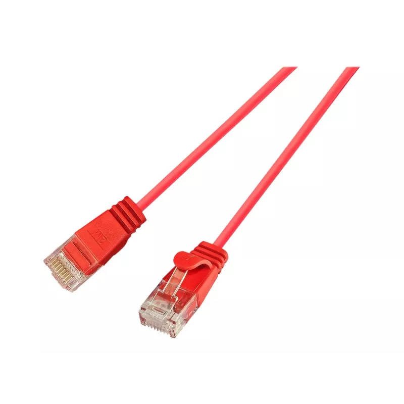 Wirewin Cat.6 Slim-Light tīkla kabelis U/UTP 0,15m sarkans PKW-LIGHT-K6 0.15 RT