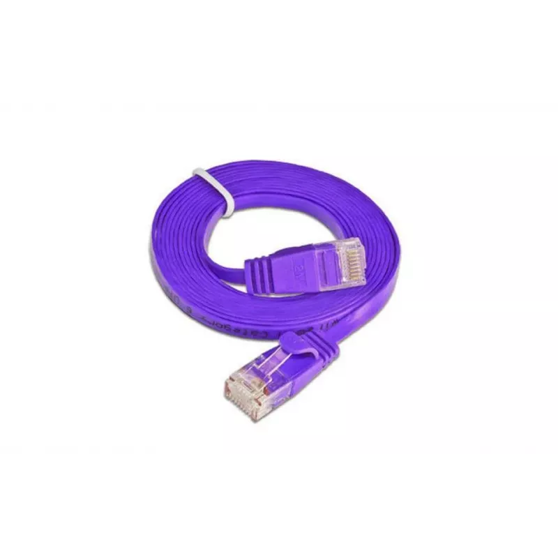 Wirewin Cat6 U/UTP slaidais Ethernet tīkla kabelis, 0,1 m, violets PKW-SLIM-KAT6 0.1 VT