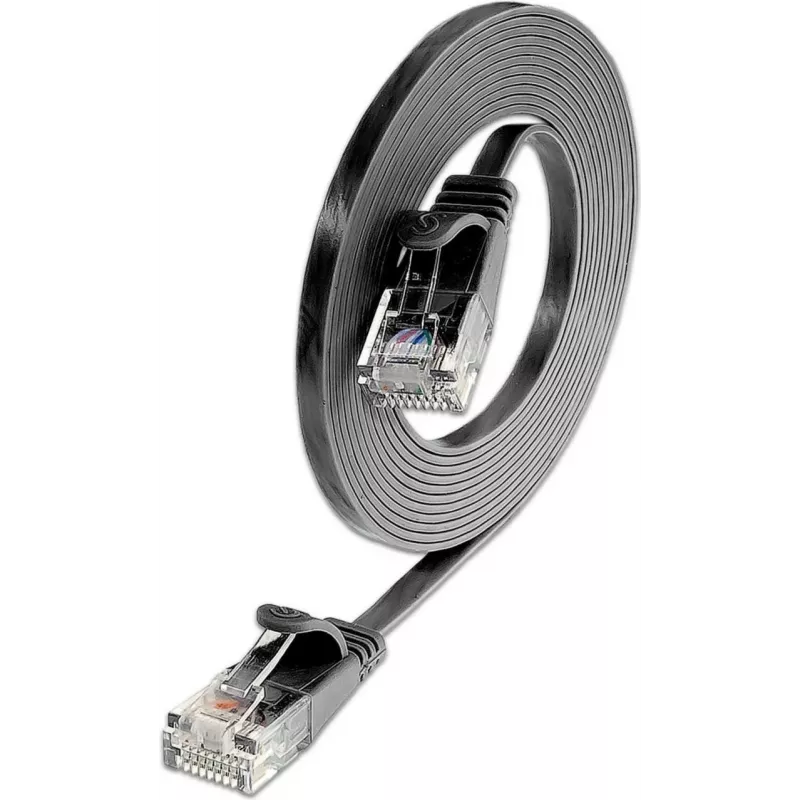 Wirewin Cat.6 Slim Patch Cable U/UTP 15m melns PKW-SLIM-KAT6 15.0 SW