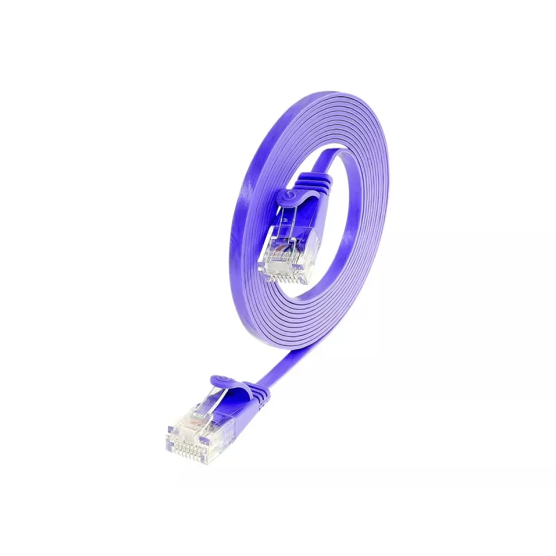 Wirewin Cat.6 U/UTP slaids tīkla kabelis, 0,5 m, violets PKW-SLIM-KAT6 0.5 VT