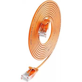 Wirewin SLIM UL6 3 OR - Cat.6 SLIM-Light tīkla kabelis, U/UTP, 3,0 m, oranžs (PKW-LIGHT-K6 3.0 OR)