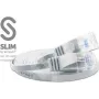 Wirewin Triotronik PKW-SLIM-KAT6 20.0 WS - 20m balts Cat6 U/UTP slaids Ethernet tīkla kabelis, RJ45 male to male, Gigabit