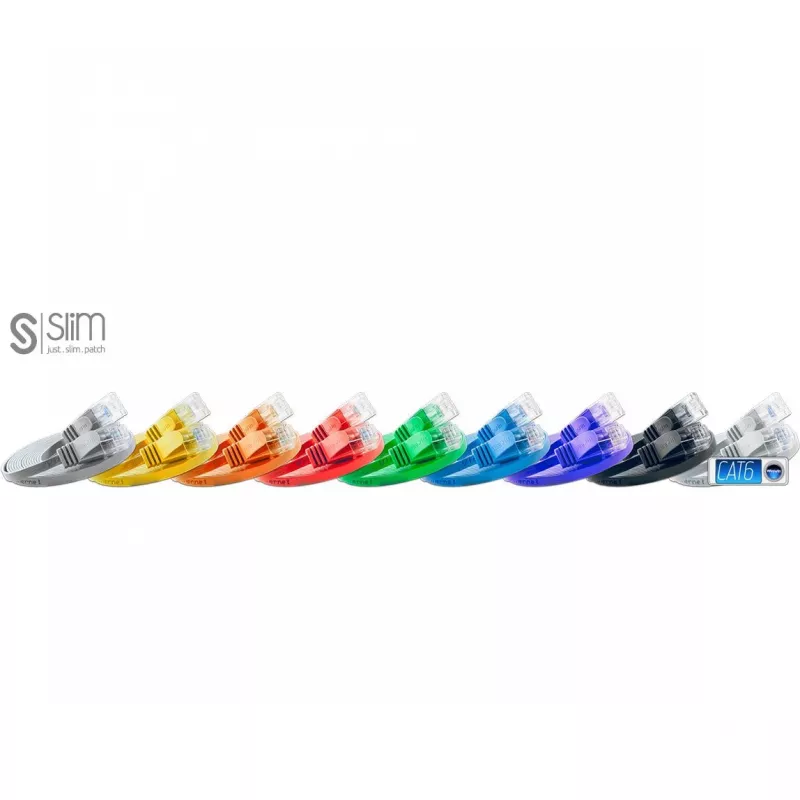 Wirewin Triotronik PKW-SLIM-KAT6 20.0 WS - 20m balts Cat6 U/UTP slaids Ethernet tīkla kabelis, RJ45 male to male, Gigabit