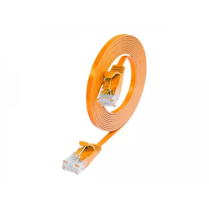 Wirewin SLIM U6 5 OR - Cat.6 slims savienojuma kabelis, U/UTP, 5,0 m, oranžs PKW-SLIM-KAT6 5.0 OR