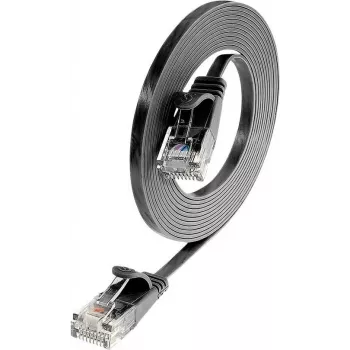 Wirewin Cat6 U/UTP Slim Ethernet Patch Cable, 7,5 m, melns PKW-SLIM-KAT6 7.5 SW