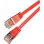 Wirewin SLIM S6 01 RT - Cat.6 SLIM tīkla kabelis, STP(PIMF), 0,1 m, sarkans PKW-STP-SLIM-KAT6 0.1 RT