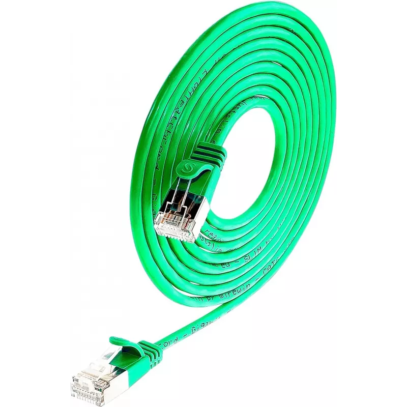 Wirewin Triotronik PKW-LIGHT-STP-K6 0.25 GN Cat6 STP tīkla kabelis, RJ-45 male to male, 0,25 m, zaļš