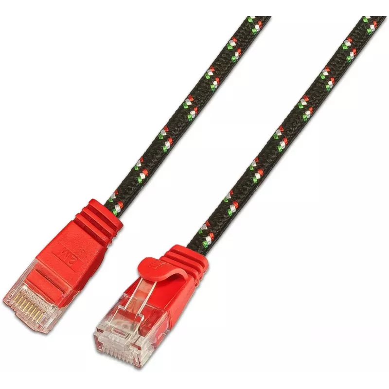 Wirewin SLIM Tough UTP tīkla kabelis Cat6 U/UTP sarkans 0,25m RJ45 PKW-TOUGH-K6 0.25 RT