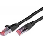 Wirewin CAT6 tīkla kabelis, S/FTP, LSOH, melns, 10,0 m, RJ45 (PKW-PIMF-KAT6 10.0 SW)