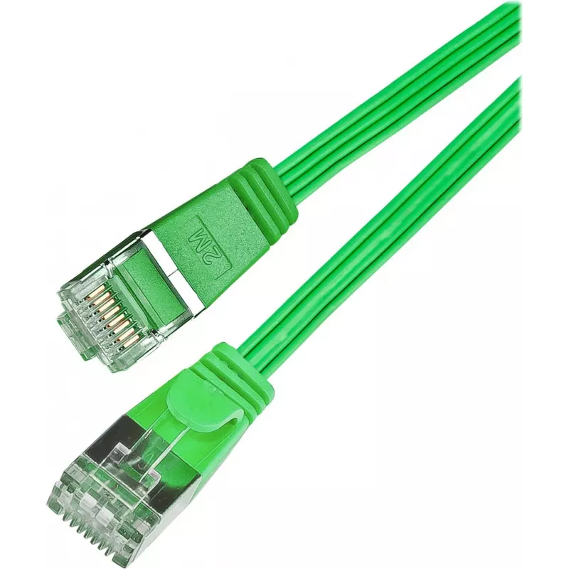 Wirewin Triotronik Cat6 U/FTP slaids komutacinis kabelis 3m zaļš PKW-STP-SLIM-KAT6 3.0 GN