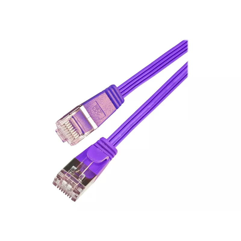 Wirewin Triotronik Cat6 U/FTP tievs Ethernet tīkla kabelis, 3 m, RJ-45 tētis uz tēti, varš, violets PKW-STP-SLIM-KAT6 3.0 VT