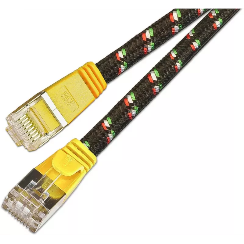 Wirewin SLIM ST6 3 GE - Cat.6 SLIM-Tough tīkla kabelis, F/FTP, 3,0 m, dzeltens (PKW-TOUGH-STP-K6 3.0 GE)