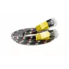Wirewin SLIM ST6 5 GE - Cat.6 SLIM-Tough tīkla kabelis, F/FTP, 5,0 m, dzeltens PKW-TOUGH-STP-K6 5.0 GE