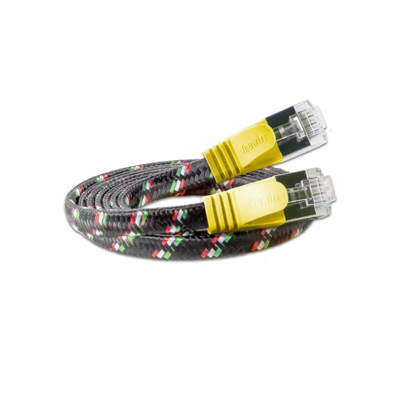 Wirewin SLIM ST6 5 GE - Cat.6 SLIM-Tough tīkla kabelis, F/FTP, 5,0 m, dzeltens PKW-TOUGH-STP-K6 5.0 GE