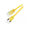Wirewin Light Patch Cable apaļš U/FTP Cat 6a dzeltens 0,1m slaids, ekranēts, PoE, elastīgs plāns kabelis speciāliem pielietojumiem (PKW-LIGHT-STP-K6A 0.1 GE)