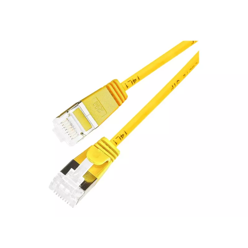 Wirewin Cat 6a U/FTP tievs Ethernet savienojuma kabelis, dzeltens, 0,5 m PKW-LIGHT-STP-K6A 0.5 GE