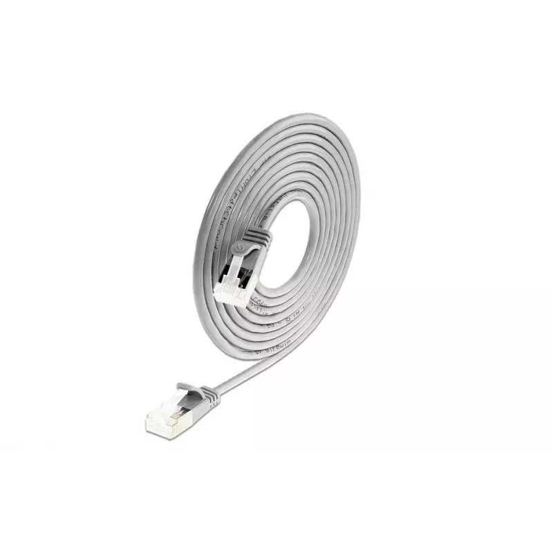 Wirewin Cat 6a U/FTP Slim Ethernet tīkla kabelis, 5m, pelēks, 10Gbps, PoE++ PKW-LIGHT-STP-K6A 5.0