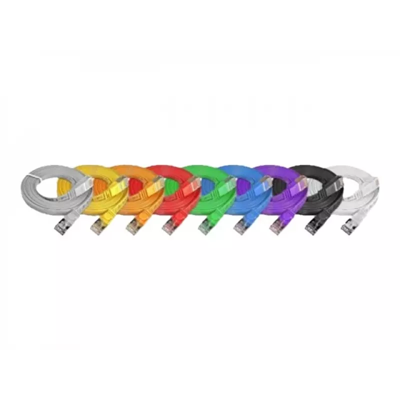 Wirewin Cat6 Slim Patch Cable U/FTP plakanais tīkla kabelis violets 15m PKW-STP-SLIM-KAT6 15.0 VT