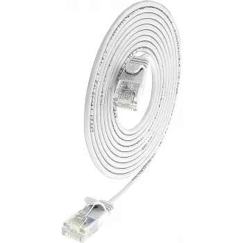 Wirewin Triotronik PKW-LIGHT-K6 5.0 WS Cat6 UTP tīkla kabelis, RJ-45 male to male, 5m, balts