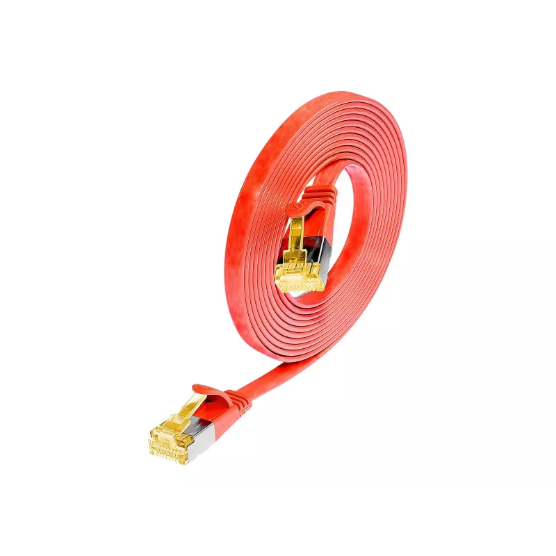 Wirewin Cat6a U/FTP slims Ethernet tīkla kabelis, RJ45, sarkans, 2m PKW-STP-SLIM-K6A 2.0 RT