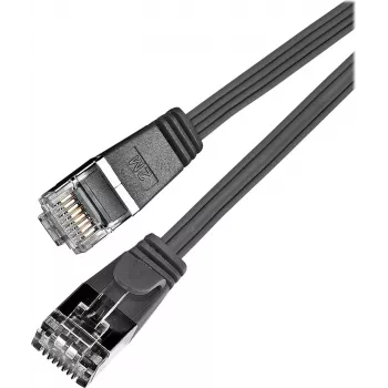 Wirewin Triotronik PKW-STP-SLIM-KAT6 2.0 SW - 2m Cat6 U/FTP tievs Ethernet patch kabelis, RJ45 tēviņš-tēviņš, melns