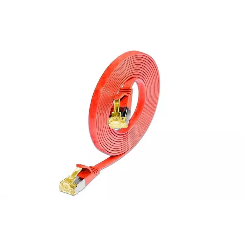 Wirewin Cat6a U/FTP slaidais Ethernet tīkla kabelis, RJ45 tētis-tētis, sarkans, 3 m PKW-STP-SLIM-K6A 3.0 RT