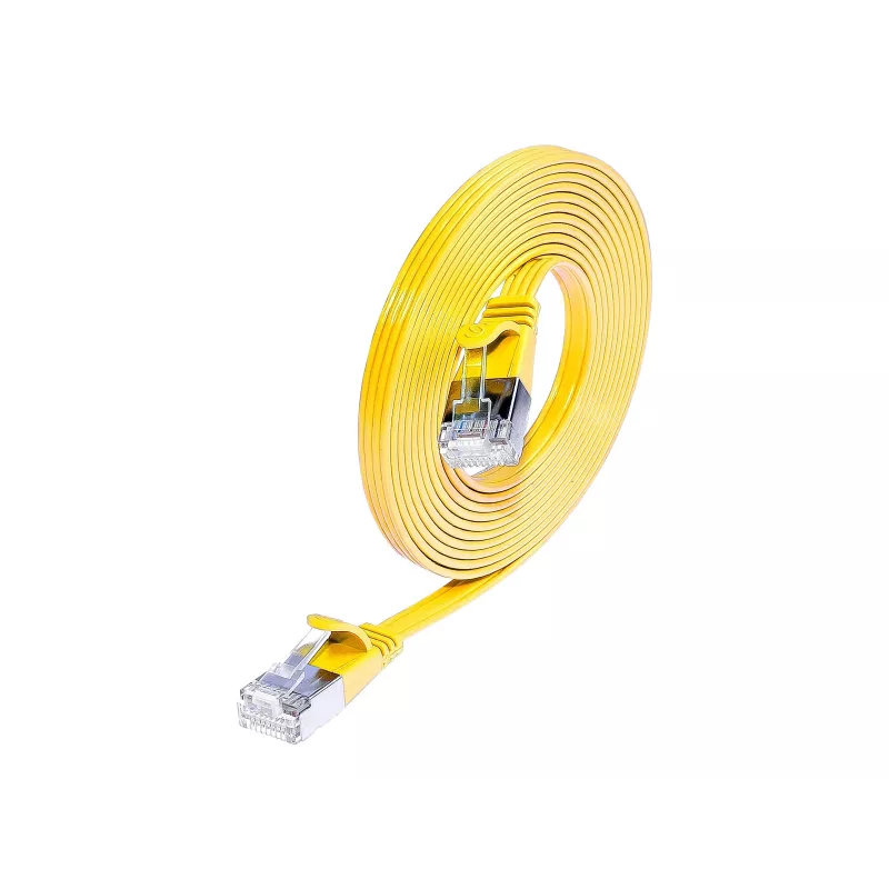 Wirewin Triotronik Cat6 U/FTP tīkla kabelis, 20 m, RJ45 male to male, dzeltens PKW-STP-SLIM-KAT6 20.0 GE