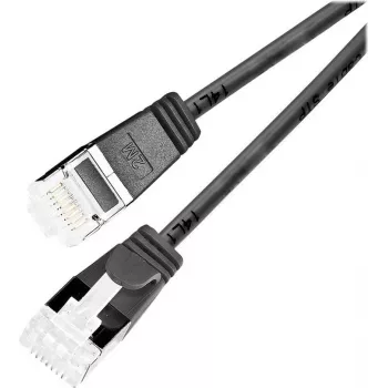 Wirewin Slim komutacinis kabelis U/FTP Cat 6a melns 7.0 m PKW-LIGHT-STP-K6A 7.0 SW