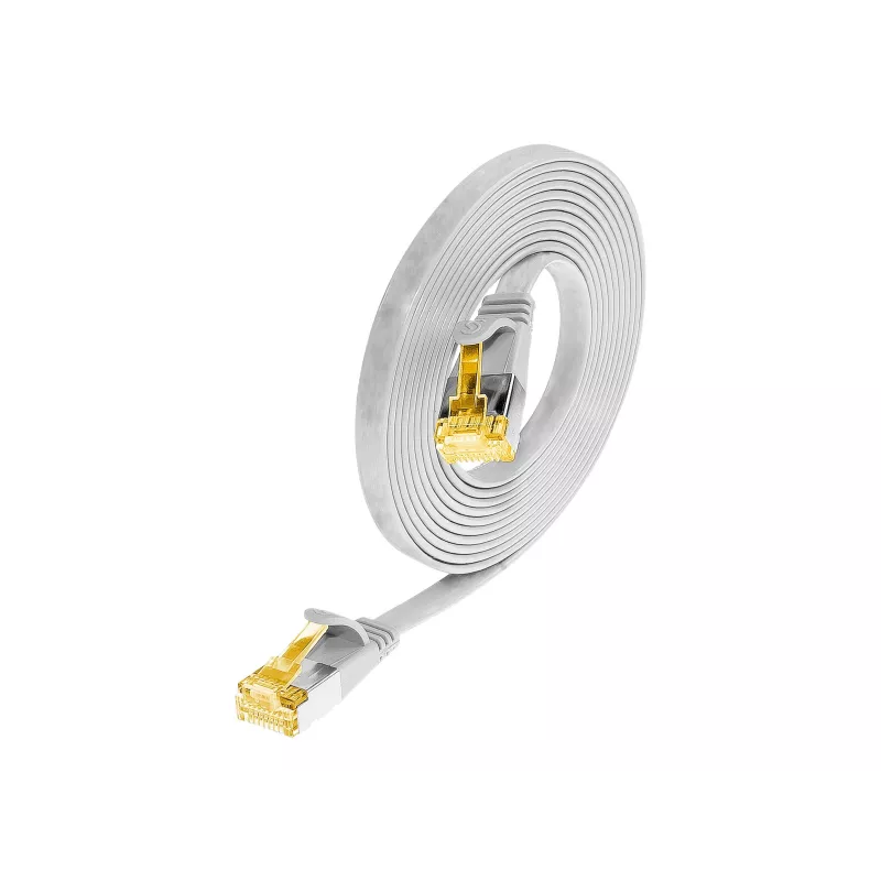 Wirewin Cat6a U/FTP Slim tīkla kabelis 7m balts PKW-STP-SLIM-K6A 7.0 WS
