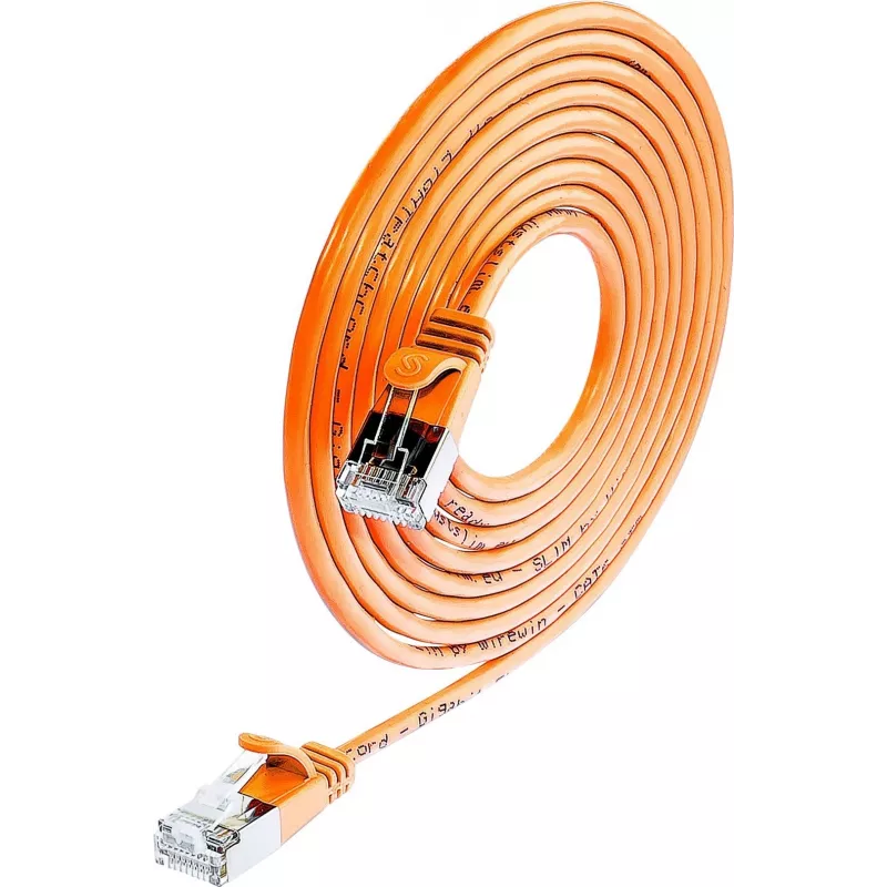 Wirewin SLIM SL6 15 OR - Cat.6 Slim-Light tīkla kabelis, U/FTP, 15 m, oranžs (PKW-LIGHT-STP-K6 15.0 OR)