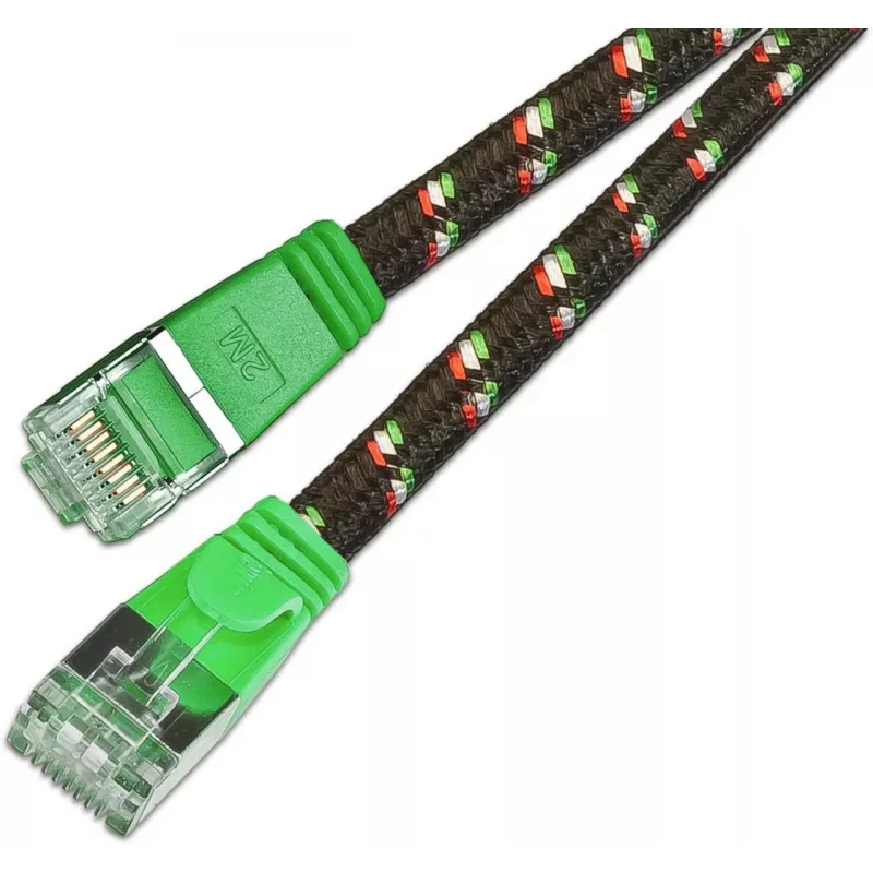 Wirewin SLIM ST6 1 GN - Cat.6 Slim-Tough tīkla kabelis, F/FTP, 1,0 m, zaļš PKW-TOUGH-STP-K6 1.0 GN