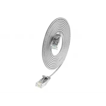 Wirewin SLIM UL6 7,5 m Cat.6 slaidais savienojuma kabelis, U/UTP, pelēks (PKW-LIGHT-K6 7.5)