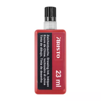 ARISTO zīmēšanas tinte sarkana 23 ml, 1 pudele (AR64803)