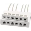 Wirewin 2x 6 portu virsmas montāžas kārba Keystone moduļiem, pelēka, plastmasas Keystone sistēma (125460)