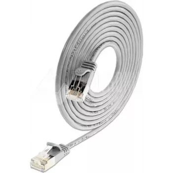 Slim Wirewin Triotronik PKW-LIGHT-STP-K6 15,0 Cat6 S/FTP tīkla kabelis, RJ45 male to male, varš, 15 m, melns
