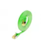 Wirewin Cat6a U/FTP Slim tīkla savienojuma kabelis, 0,1m, zaļš, RJ45, 10Gbps PKW-STP-SLIM-K6A 0.1 GN