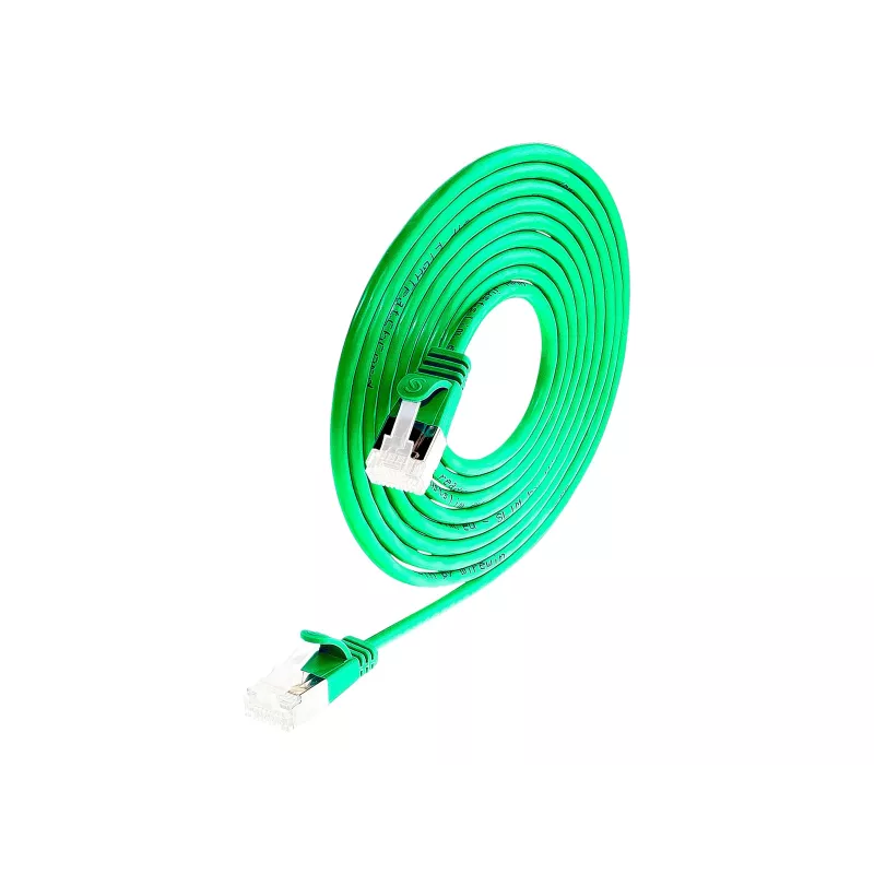 Wirewin Cat 6a U/FTP slaids komutacinis kabelis, 1m, zaļš PKW-LIGHT-STP-K6A 1.0 GN
