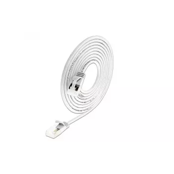 Wirewin Cat 6a U/FTP plāna apaļa savienojuma kabeļa 7m balts PKW-LIGHT-STP-K6A 7.0 WS