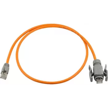 Wirewin Industrial Cat6A S/FTP PUR tīkla kabelis, IP67 RJ45, 1m, oranžs PKW-I1-SF-K6A-PUR 1.0 OR