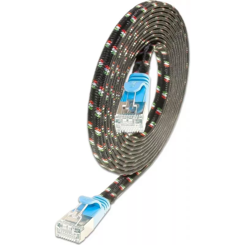 Wirewin SLIM ST6 1 BL - Cat.6 SLIM-Tough tīkla kabelis, F/FTP, 1,0 m, zils PKW-TOUGH-STP-K6 1.0 BL