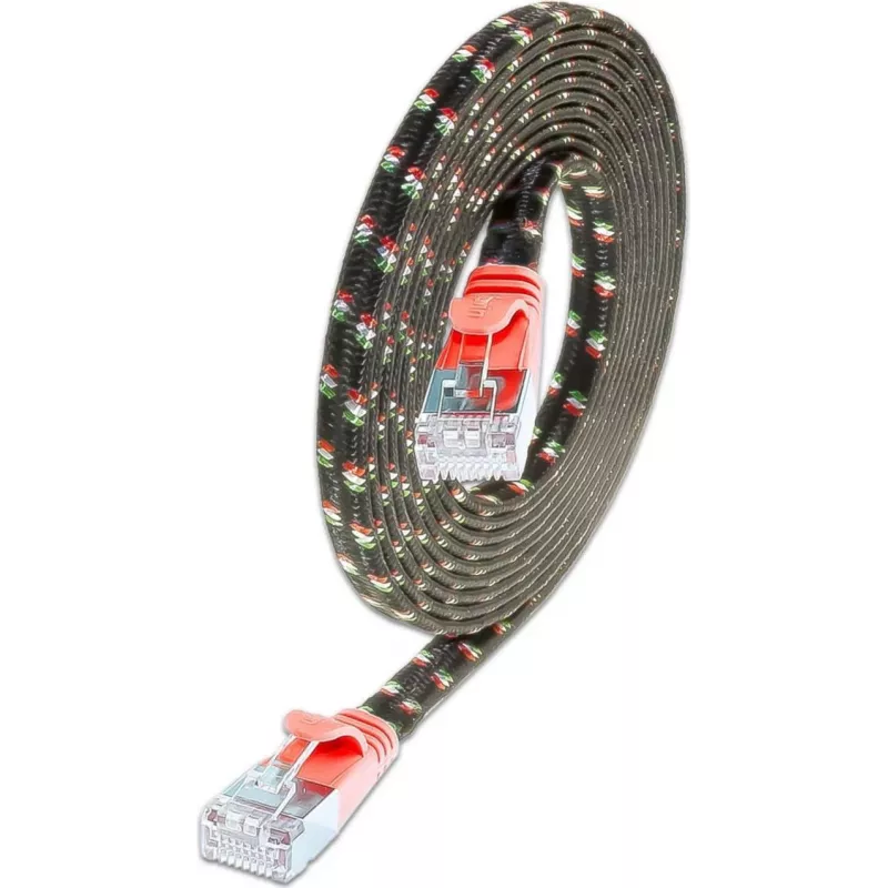Wirewin SLIM ST6 3 RT - Cat.6 SLIM-Tough tīkla kabelis, F/FTP, 3,0 m, sarkans PKW-TOUGH-STP-K6 3.0 RT