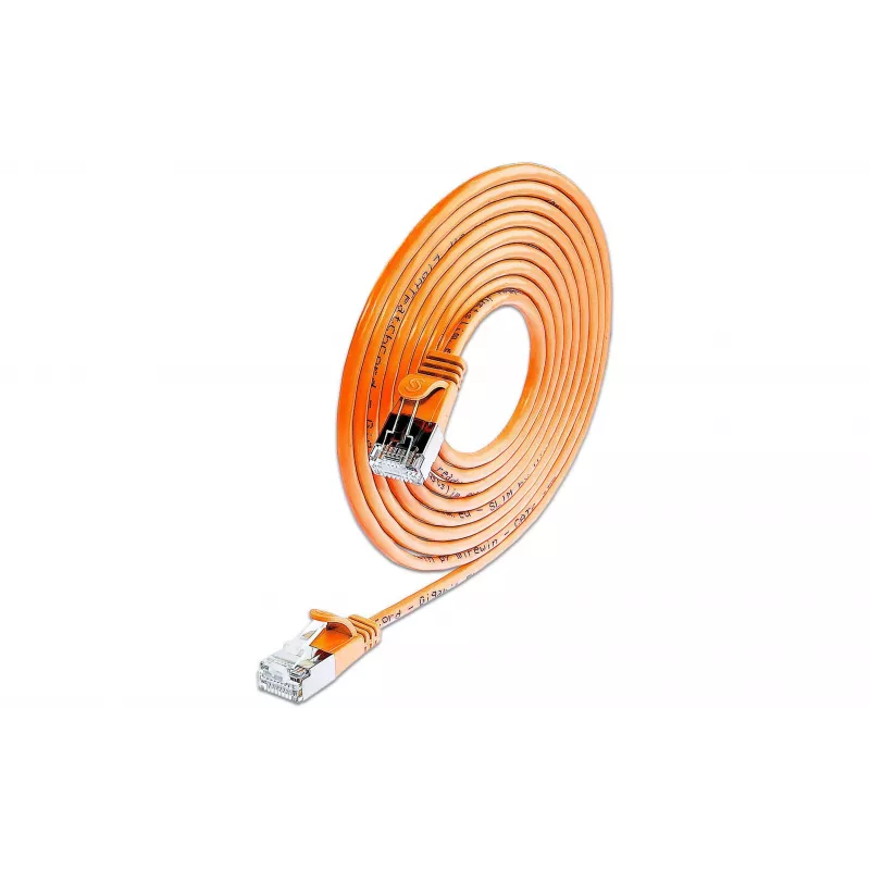 Wirewin SLIM UL6 7,5 m Cat.6 Slim-Light U/UTP tīkla kabelis, oranžs PKW-LIGHT-K6 7.5 OR