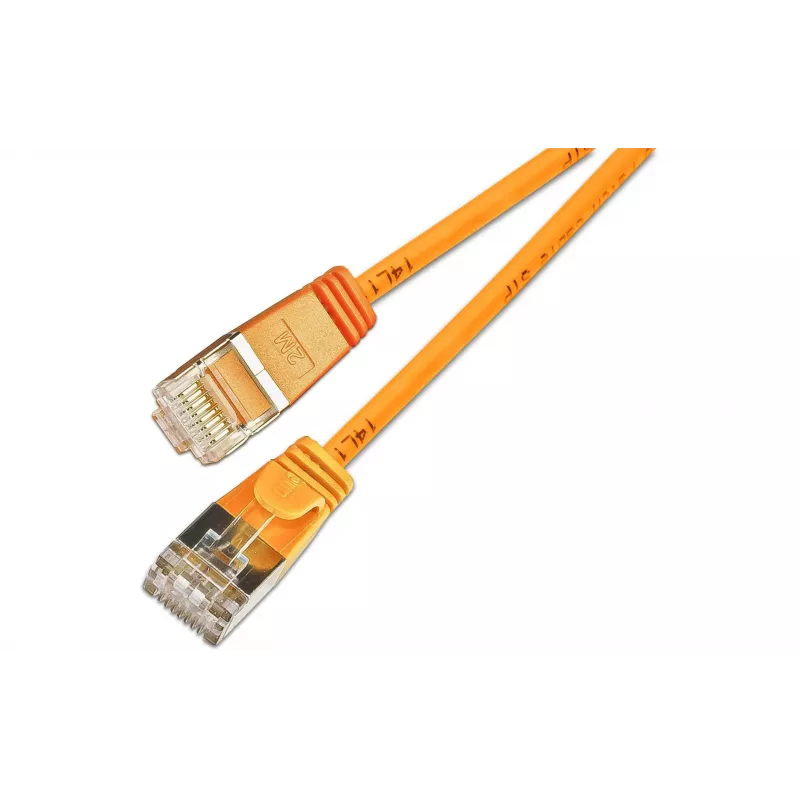 Wirewin SLIM UL6 7,5 m Cat.6 Slim-Light U/UTP tīkla kabelis, oranžs PKW-LIGHT-K6 7.5 OR