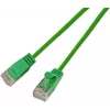 Wirewin SLIM KAT6A 10 Gigabit Lightpatch kabelis, apaļš, U/UTP, Ø 3.6 mm, zaļš (SLIM-L-UU-K6A 0.1 GN)