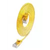 Wirewin SLIM KAT6A 10 Gigabit vieglais savienojuma kabelis, U/UTP, Ø 3,6 mm, dzeltens, 0,1 m SLIM-L-UU-K6A 0.1 YE