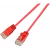 Wirewin SLIM KAT6A 10 Gigabit vieglais tīkla kabelis apaļš U/UTP Ø 3,6 mm sarkans 0,5 m SLIM-L-UU-K6A 0.5 RD