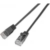 Wirewin Cat6A U/UTP Slim Patch Cable, RJ45, 0,5 m, melns SLIM-L-UU-K6A 2.0 BK