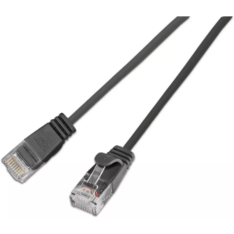 Wirewin Cat6A U/UTP Slim Patch Cable, RJ45, 0,5 m, melns SLIM-L-UU-K6A 2.0 BK