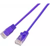 Wirewin SLIM KAT6A 10 Gigabit vieglais patch kabelis, apaļš, U/UTP, Ø 3,6 mm, violets, 0,5 m SLIM-L-UU-K6A 2.0 VT
