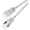 Wirewin Lightpatch Cable apaļais U/FTP Cat 6a pelēks 0,1m slaids elastīgs PoE PKW-LIGHT-STP-K6A 0.1